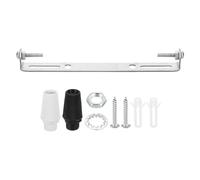 PATIKIL 130mm Plaque Plafonnier 1 Ensemble en Acier avec Vis Rondelle Écrou | Plaque de Fixation pour Luminaire Suspendu, Barre Transversale 2 Couleurs Bouchon