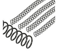 PATIKIL 13mm(1/2") Bobines de reliure spirale en plastique, 20 pcs Bobines de reliure 105 feuilles Capacité 3:1 Pas Bobines de reliure pour relier des feuilles de papier, Noir
