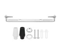 PATIKIL 145mm Plaque Plafonnier 1 Ensemble en Acier avec Vis Rondelle Écrou | Plaque de Fixation pour Luminaire Suspendu, Barre Transversale 2 Couleurs Bouchon