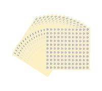 PATIKIL 15 Feuilles Lettre Autocollantes, Lettre D Petits Autocollants Ronds 13 mm, Stickers Lettres Alphabet Papier Pour Inventaire Organisation Stockage Fait Main (1980 Pièces)
