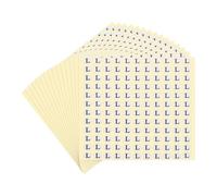 PATIKIL 15 Feuilles Lettre Autocollantes, Lettre L Petits Autocollants Ronds 13 mm, Stickers Lettres Alphabet Papier Pour Inventaire Organisation Stockage Fait Main (1980 Pièces)