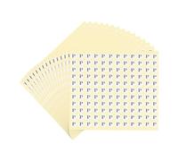 PATIKIL 15 Feuilles Lettre Autocollantes, Lettre P Petits Autocollants Ronds 13 mm, Stickers Lettres Alphabet Papier Pour Inventaire Organisation Stockage Fait Main (1980 Pièces)
