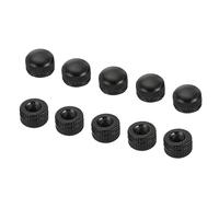 PATIKIL 15 Paquet M5 Capuchon Écrou Gland Écrou Vis Bouton Capuchon Noir | Insert Boulon Couverture Femelle Fil Molette Matériel Raccords Luminaires