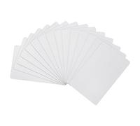 PATIKIL 15 Paquet Métal Business Cartes Anodisé 0,8 mm Épais Anodisé Aluminium Ébauches Nom Carte 3,4x2,1pouce Laser Gravure Imprimable Nom Carte pour Personnel DIY, Argent
