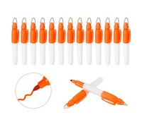 PATIKIL 15 Pcs Marqueurs Permanents Miniatures Ronds avec Clips Orange | Stylo Marqueur De Golf Avec Porte-Clés Pour Fournitures De Bureau Activités Extérieures
