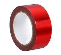 PATIKIL 15mm x 5m Métallique Washi Ruban, 1 Rouleau Masquage Feuille Autocollant Autoadhésif pour Bricolage Art Artisanat Enveloppe Décoration, Rouge