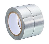 PATIKIL 15mm x 5m Métallique Washi Ruban, 2 Rouleau Masquage Feuille Autocollant Autoadhésif pour Bricolage Art Artisanat Enveloppe Décoration, Argent