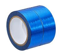 PATIKIL 15mm x 5m Métallique Washi Ruban, 2 Rouleau Masquage Feuille Autocollant Autoadhésif pour Bricolage Art Artisanat Enveloppe Décoration, Foncé Bleu