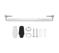 PATIKIL 170mm Plaque Plafonnier 1 Ensemble en Acier avec Vis Rondelle Écrou | Plaque de Fixation pour Luminaire Suspendu, Barre Transversale 2 Couleurs Bouchon