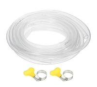 PATIKIL 1pcs Tuyau en Plastique, 16mm x 19mm x 10M Tuyau en Vinyle Transparent avec Raccords de Serrage, Souple pour Usage Polyvalent Industriel Vinyle Aquarium