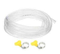 PATIKIL 1pcs Tuyau En Plastique, 16mm x 19mm x 5M Tuyau Vinyle Transparent Avec Colliers De Serrage, Souple Pour Usage Polyvalent Industriel Vinyle Aquarium