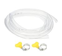 PATIKIL 1pcs Tuyau en Plastique, 25mm x 30mm x 3 m Tuyau en Vinyle Tube Transparent avec Colliers de Serrage, Tuyau Souple Ligne de Conduite pour Usage Multiple Industriel Vinyle Aquarium