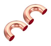 PATIKIL 2 Paquet 5/8 Pouce OD 52.5x33mm Coude Cuivre Tuyau Raccord | 180 Degré Courbure Soudure Soudures Connexion pour HVAC Climatisaeur Plomberie