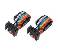 PATIKIL 2 Pcs Connecteur IDC 10 Broches Câble Plat Ruban Pas De 2.54 Mm | Longueur 150 Mm Largeur 12 Mm, Câble Données Double Rangée Femelle À Femelle Pour IDE Drive Printer Industrial