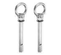 PATIKIL 2 Pcs Piton D'ancrage À Expansion M10x90mm Boulon À Expansion | De Levage, Anneau En Acier Inoxydable, Vis Boulon À Œil Lourd Avec Anneau Pour Mur En Béton Maçonnerie
