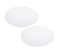 PATIKIL 2 Pièces Diffuseur d'Abat-Jour Suspensions Lumineuses Blanc Givré | 9,5" de Diamètre avec Un Trou Central de 3/8", Diffuseur Rond de 2 mm d'Épaisseur, Aux Ouvertures de 10-12"