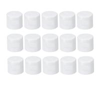 PATIKIL 20/410 Bouchons à Rabat de Remplacement, 15 Pièces, Diamètre Intérieur de 0,8 Pouce, Couvercle en Plastique Réutilisable pour Bouteilles de Peinture, Bouteilles à Boire, Blanc