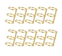 PATIKIL 20 mm Lâche Feuille Classeur Anneaux, 10 Paquet 3 -Anneaux Livre Classeur Anneau Alloy Attache Divise Charnière pour DIY Voyage Journal Photo Album Reliure Dos, Doré