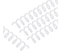 PATIKIL 20 Pack Spiral Binding Coils En Plastique, 10mm(3/8") Anneaux De Reliure Spiralés Capacité 50 Feuilles Pas De 3:1 Pour Bureau Salle De lanc
