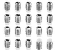 PATIKIL 20 Paquet M3x4mm Nylon Pointe Sans-tête Vis 304 Inox Acier | Métrique Hex Douille Tête Coupe Pointe Anti Glissement Ensemble Vis Interne Hex Matériel d'entraînement