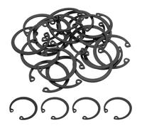 PATIKIL 20 Pcs Anneaux De Retenue Internes, 35mm C-Clip Anneau De Retenue 65 Acier Au Manganese Anneau Circlip Interne Pour Automotive Grooved Shafts Stud