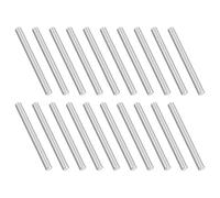 PATIKIL 20 Pcs Goujons En Acier Inoxydable Marine Grade 316 4mm x 40mm | Tiges Métalliques Rondes Arbre De Rail Linéaire Barre Pleine Pour Supports D'Étagères Bricolage Artisanat Engrenages