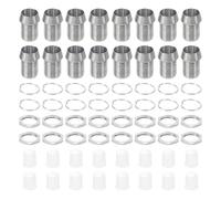 PATIKIL 20 Pcs Support Pour Diode Émettrice 5mm Support Pour LED Argent | En Cuivre, Clip Support Montage Douille Capuchon Écrous Pour Lampe Bezel Montage Panneau Affichage LED
