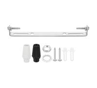 PATIKIL 200mm Plaque Plafonnier 1 Ensemble en Acier avec Vis Rondelle Écrou | Plaque de Fixation pour Luminaire Suspendu, Barre Transversale 2 Couleurs Bouchon
