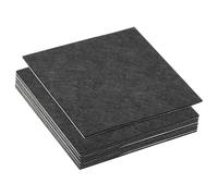 PATIKIL 205x205mm Patin en Feutre pour Meuble, 10 Pcs 2mm Épaisseur Coussinet en Feutre Carré Doux, Adhésif, Antidérapant, Anti-Rayures, pour Lampe, Meubles, Bricolage, Artisanat, Noir