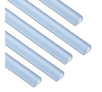 PATIKIL 20Pcs Barres De Reliure, 13x15mm Barres De Reliure Coulissantes Capacité 120 Feuilles Format A4 Relieur De Rapport Relieur De Présentation Pour Étude Bureau, Transparent Bleu