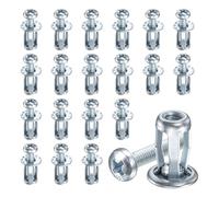PATIKIL 20Pcs Chevilles Expansives À Clapet M4x20 Ton Argenté | Chevilles Pour Parois Creuses, Chevilles Pour Portes Creuses Pour Aluminium Cladding Tuyaux En Acier Tôles En Fer Feuilles