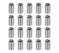 PATIKIL 20Pcs Filetages Inserts M10x1.5 Métrique 3D 30mm Vis Manchon Fileté | Gainure Pour Mechanical Equipment Automotive Repairs, 304 Acier Inoxydable, Hélicoïdal Bobiné Fil