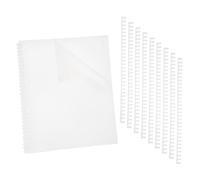 PATIKIL 20Pcs Pochettes De Reliure pour Présentation Pré-Perforées | 12 x 9" Avec 10Pcs Peignes De Reliure Plastique 30 Anneaux, Format A4, 8.5mm (1/3"), Pour Fournitures De Bureau