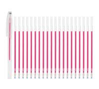 PATIKIL 20Pcs Recharges De Stylos Gel Effaçables À La Chaleur, 1mm Stylos À Encre Disparaissante Pour Tissu, Stylo De Marquage Pour Couture, Patchwork, Planification, Écriture, Encre Rouge
