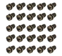 PATIKIL 20Pcs Vis pour Pales de Ventilateur de Plafond 1/4"-20 x 3/8 | de Rechange en Acier au Carbone, à Tête Cruciforme Phillips, pour Moteur Cuivre