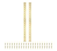 PATIKIL 20x1.2 Inch Charnière Piano, 2 Pcs Charnière Continue En Acier Inoxydable 304 Avec Trous Pour Porte Piano Boîte En Bois Armoire Bateau, Or