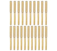 PATIKIL 21 Pcs Affûteur De Chaîne De Tronçonneuse Diamant 5/32 Pouce Or | Pierre À Aiguiser Haute Dureté, Kit De Polissage Outil De Meulage Pour Tronçonneuse Pierre Bijoux Bois, (4mm)