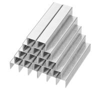 PATIKIL 23/13 Agrafes pour agrafeuse, 2 boîtes de 2000 pièces 1/2" Longueur de jambe Agrafes standard à pointe plate en ciseau sans bourrage pour fournitures de bureau à domicile, argent