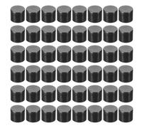 PATIKIL 24/410 Bouchons à Rabat de Rechange, 48 Pièces, Diamètre Intérieur de 0,9", Couvercle en Plastique Réutilisable pour Bouteilles de Peinture, Bouteilles à Boire, Noir