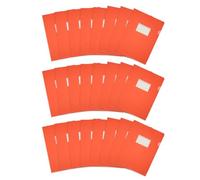 PATIKIL 24 Pack Chemises Plastiques Type L, Format Lettre Pochettes Transparentes pour dossiers Sleeves Projet avec Poche pour Bureau à Domicile, Orange