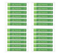 PATIKIL 24Pcs Pastels À L'huile Jaune Vert Fournitures Artistiques | Craies Grasses Douces Bâtons Crémeux, Pour Peinture Dessin Mélange Graffiti Pour Débutants Artistes