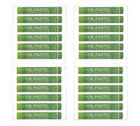PATIKIL 24Pcs Pastels À L'huile Vert Herbe Fournitures Artistiques | Craies Grasses Douces Bâtons Crémeux, Pour Peinture Dessin Mélange Graffiti Pour Débutants Artistes