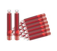 PATIKIL 24Pcs Recharges D'Encre Pour Stylo Plume 3.4mm Diamètre Intérieur | Cartouches D'Encre Rouge, Recharges Internationales Standard Pour Stylo Écriture Affaires