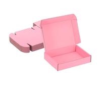 PATIKIL 25 Pcs 8x6x2 Inch Petites Boites D'Expedition Boites En Carton Rose | Ondule Pour Emballage Expedition Demenagement Emballage Petites Boites D'Entreprise