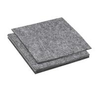 PATIKIL 255x255mm Patin en Feutre pour Meuble, 5 Pcs 2mm Épaisseur Coussinet en Feutre Carré Doux, Adhésif, Antidérapant, Anti-Rayures, pour Lampe, Meubles, Bricolage, Artisanat, Gris