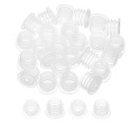 PATIKIL 25pcs Bouchon Adaptateur pour Bouteille 0.51"/13mm Transparent | Bouchons de Rechange Pressés pour Bouteilles en Plastique Verre Dispenseurs Liquides Huiles Orales, Trou de 3mm