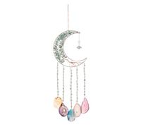 PATIKIL 26" Grand Attrape-Rêves en Pierre D'Agate, 7 Chakras Arbre De Vie avec Pierres De Lune Cristal Attrape-Rêves Artisanal pour Adultes ornementation Murial Bohème Chambre, Vert