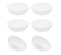 PATIKIL 28mm Diamètre Silicone Rond Snap, 6 Pièces en Type Verrouillage Mobilier Trou Bouchon Bouton Protecteur Couvercle Tête Convient pour Trou de 28mm, Blanc
