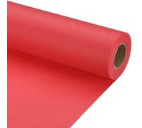 PATIKIL 29.6cm Papier d'Emballage, 12.7 Mètre Rouleau de Papier Cadeaux 70 GSM pour Décoration Tableau d'Affichage Emballage Cadeau Noël Anniversaire Nouvel An Fête Mère Père, Rouge Vif