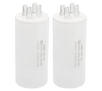 PATIKIL 2pcs Cbb60 30Uf Fonctionnement Condensateur pour Eau Pompes | Ac 450V 4 Broches 50/60Hz Cylindre 1.6 X 3.51pouce, Lavage Machines Moteur Démarrage